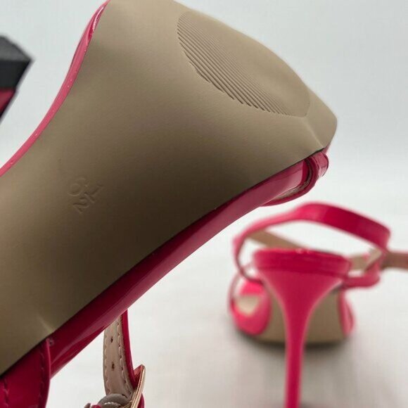 FOWT Pink Women Sexy Open Square Toe Sandals Ankle Strap Spool High Heels Party - Picture 6 of 8